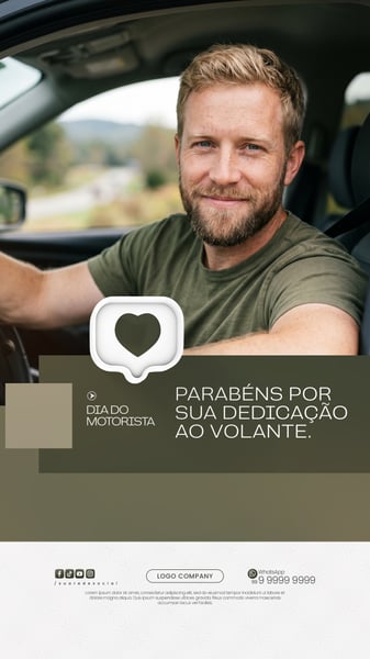 DIA DO MOTORISTA BANNER HOMENAGEM SOCIAL MEDIA PSD EDITÁVEL 4 STORY