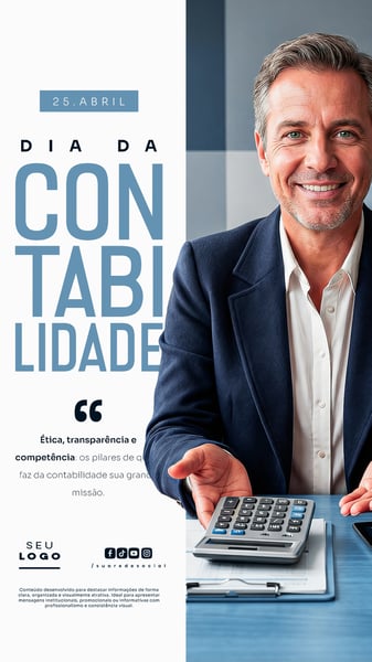 DIA DA CONTABILIDADE 25 DE ABRIL STORY SOCIAL MEDIA PSD EDITÁVEL 1