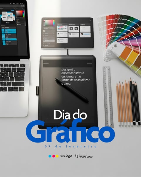 DIA DO GRÁFICO 4 PSD EDITÁVEL