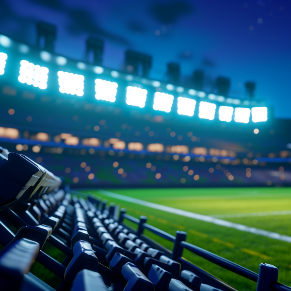 IMAGEM DE ESTADIO COM LUZES PARA COMPOSIÇÃO