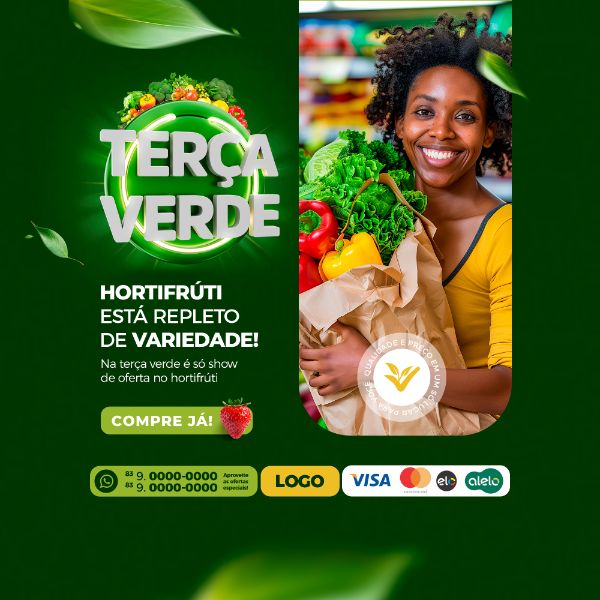 TERÇA VERDE VAREJO HORTIFRUTI SOCIAL MEDIA