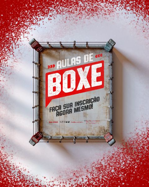 SOCIAL MEDIA - AULAS DE BOXE - FAÇA SUA INSCRIÇÃO