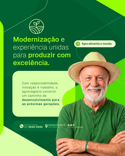 Social Media Agronegócio PSD Editável