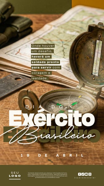 DIA DO EXÉRCITO BRASILEIRO 19 DE ABRIL STORY SOCIAL MEDIA PSD EDITÁVEL 1