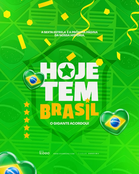 COPA DO MUNDO FUTEBOL RUMO AO HEXA BRASIL PSD EDITÁVEL 4