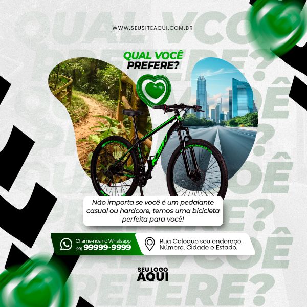 BICICLETARIA - SOCIAL MEDIA - BIKE - PSD EDITÁVEL