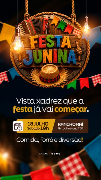 FESTA JUNINA SÃO JOÃO STORY
