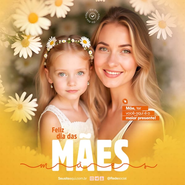 DIA DAS MÃES SOCIAL MEDIA PSD EDITÁVEL