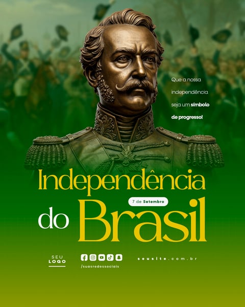 INDEPENDÊNCIA DO BRASIL 7 DE SETEMBRO FEED SOCIAL MEDIA EDITÁVEL