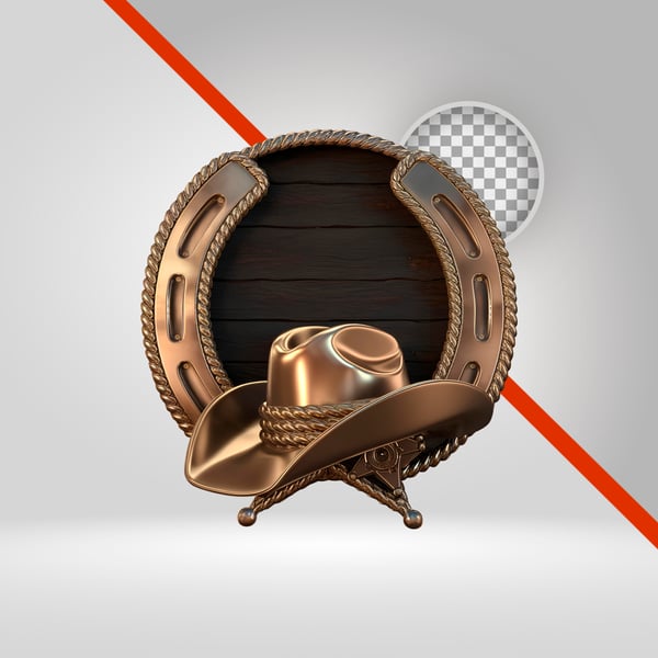 CÍRCULO 3D COM TEMA SERTANEJO, VAQUEJADA, CAVALGADA E SHERIFF