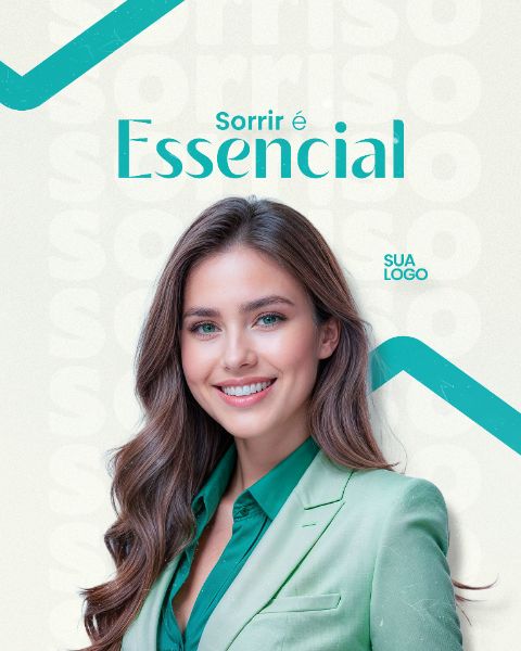 CAMPANHA CLÍNICA ODONTOLÓGICA CONSULTÓRIO DENTISTA MÍDIA SOCIAL PSD EDITÁVEL