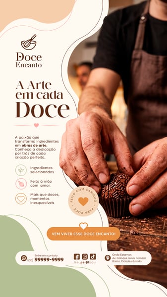 STORY DOCERIA CONFEITARIA SOCIAL MEDIA TEMPLATE PSD EDITÁVEL 03