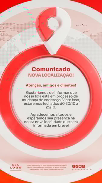 COMUNICADO AVISO STORY SOCIAL MEDIA PSD EDITÁVEL 4
