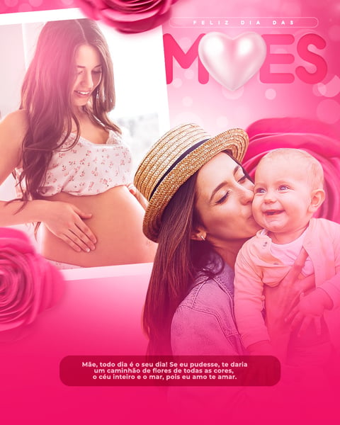 ARTE SOCIAL MEDIA PARA O DIA DAS MÃES MODELO 03