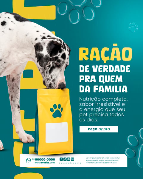 Social Media Pet Shop PSD Editável 2