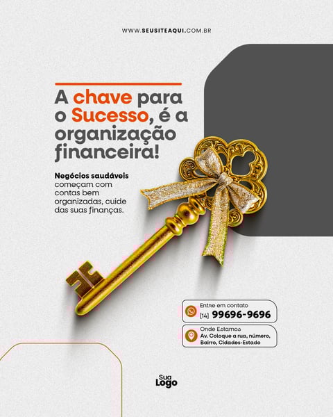 Post feed quadrado para Escritório de Contabilidade - Social Media