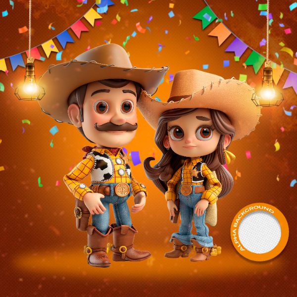 MASCOTES DE FESTA JUNINA MODELO 140