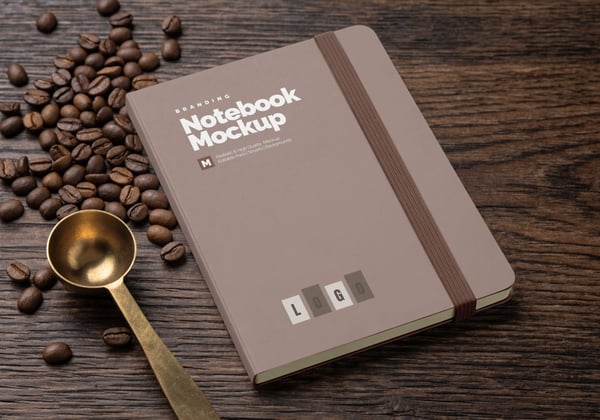 CADERNO PSD EDITÁVEL MOCKUP