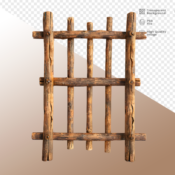 ESTRUTURA DE MADEIRA - ELEMENTO 3D PARA COMPOSIÇÃO - WOOD