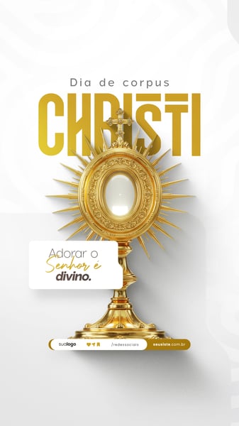 DIA DE CORPUS CHRISTI SOCIAL MEDIA PSD EDITÁVEL