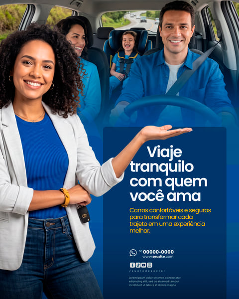 LOCADORA DE VEÍCULOS SOCIAL MEDIA PSD EDITÁVEL 2