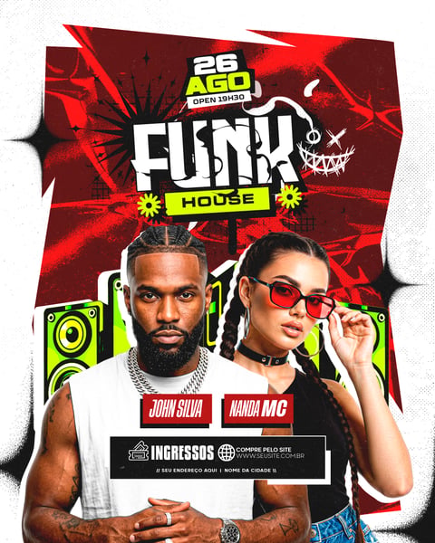 FLYER ARTISTAS E EVENTOS FUNK MIX