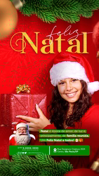 NKR SOCIAL MEDIA FELIZ NATAL STORY NATAL É ÉPOCA DE AMOR, DE LUZ E