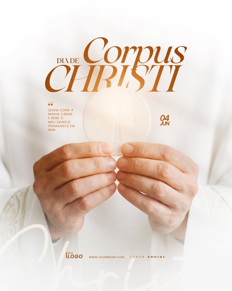 CORPUS CHRISTI 04 JUNHO TEMPLATE RELIGIOSO PSD EDITÁVEL