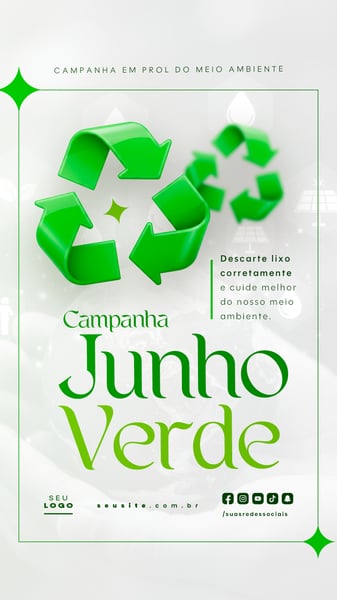 JUNHO VERDE CAMPANHA DE CONSCIENTIZAÇÃO DO MEIO AMBIENTE SOCIAL MEDIA FEED 9