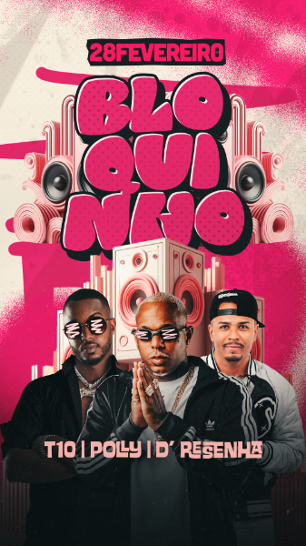 FLYER EVENTO CARNAVAL BLOQUINHO  STORIES PSD EDITÁVEL