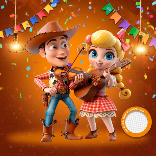 MASCOTES DE FESTA JUNINA MODELO 203