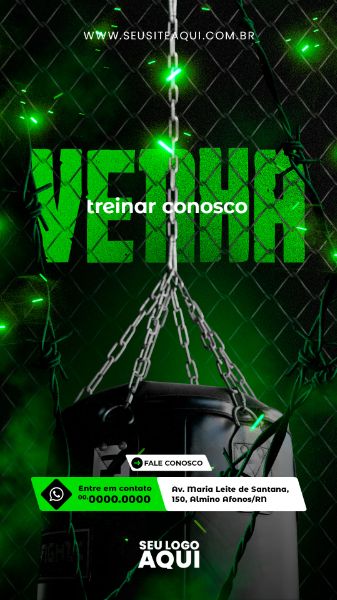 STORY - AULAS DE BOXE | ESPORTE | LUTA | PSD EDITÁVEL