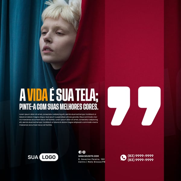 MOTIVAÇÃO - A VIDA É SUA TELA