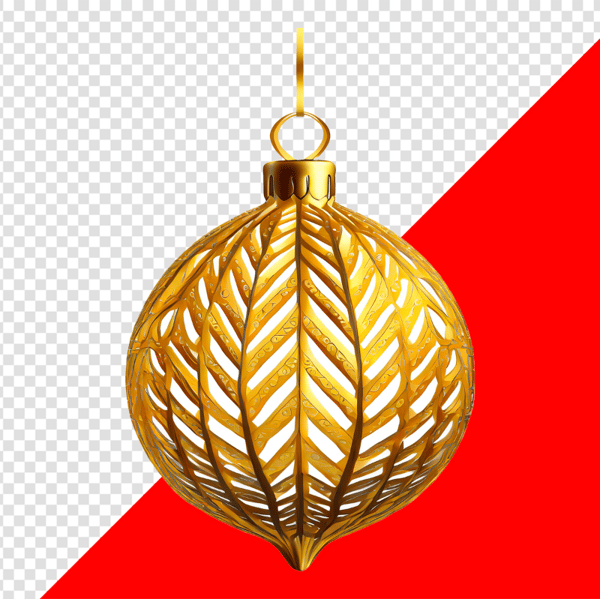 ENFEITE NATALINO BOLA GOLD DOURADO PARA COMPOSIÇÃO PNG TRANSPARENTE SEM FUNDO