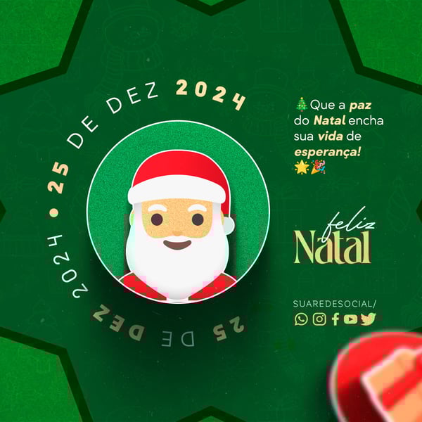 IJX SOCIAL MEDIA FELIZ NATAL FEED QUE A PAZ DE NATAL ENCHA SUA VIDA DE ESPERANÇA