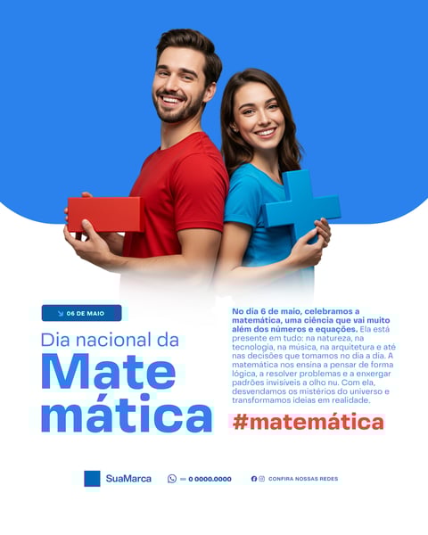 SOCIAL MEDIA DIA NACIONAL DA MATEMÁTICA 06 DE MAIO