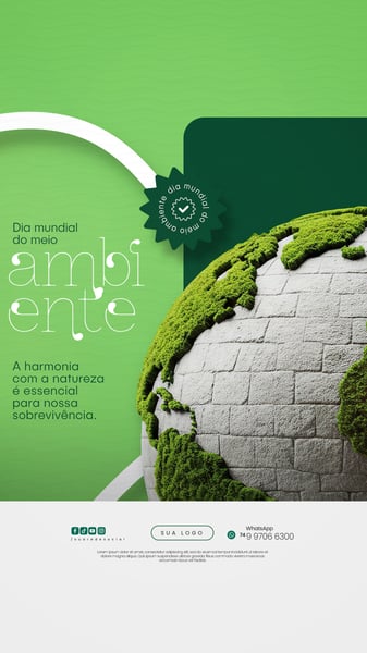05 DE JUNHO - DIA MUNDIAL DO MEIO AMBIENTE SOCIAL MEDIA PSD EDITÁVEL