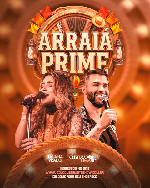 FLYERS DE EVENTOS ARRAIÁ PRIME EVENTO 04
