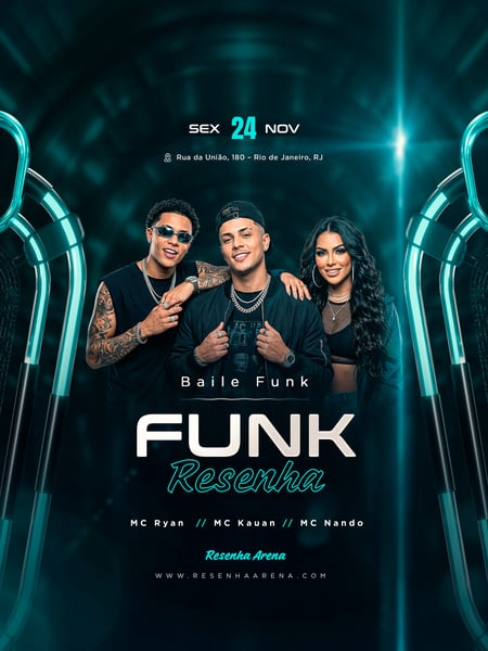 FLYER FUNK RESENHA PSD TEMPLATE