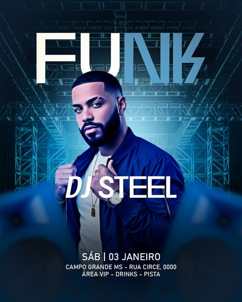 FLYER EVENTO SHOW FUNK PSD FEED 18