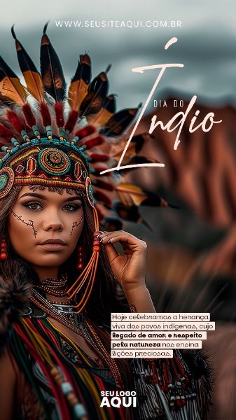 STORY - DIA DO ÍNDIO | SOCIAL MEDIA | PSD EDITÁVEL