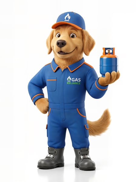 Mascote Cãogás da distribuidora de gás 2