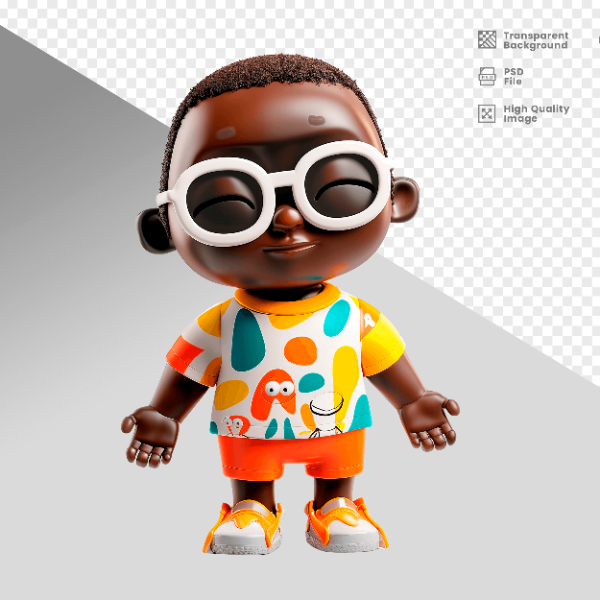 MASCOTE 3D PERSONAGEM PARA COMPOSIÇÃO