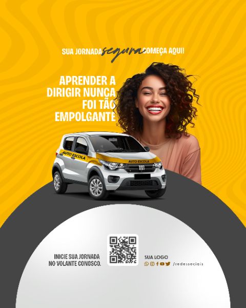 SOCIAL MEDIA - AUTO ESCOLA - APRENDER A DIRIGIR NUNCA FOI TÃO EMPOLGANTE