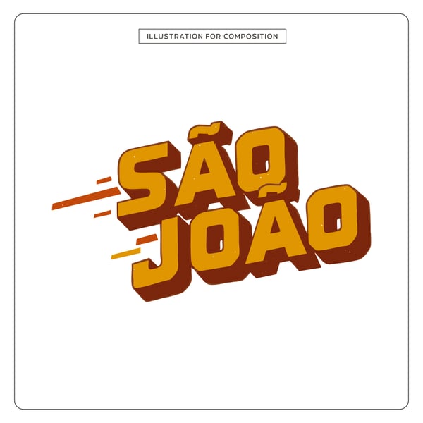 LETTERING SÃO JOÃO PARA COMPOSIÇÃO