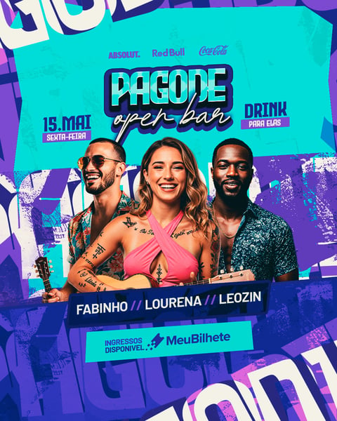 FLYER EVENTO PAGODE OPEN BAR PSD EDITÁVEL