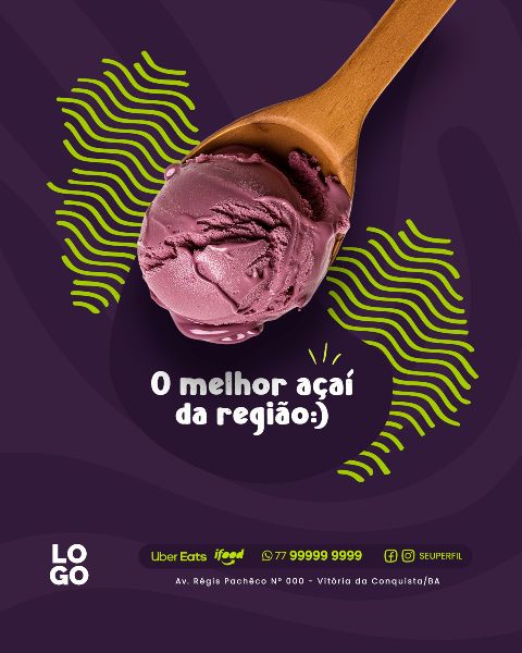 SOCIAL MEDIA -  AÇAÍ - AÇAITERIA