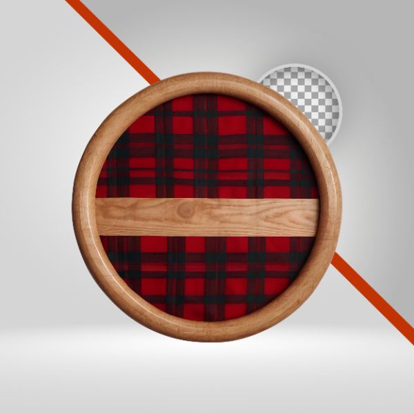 CÍRCULO DE MADEIRA PARA SÃO JOÃO, ELIPSE PRA TEXTO, ELEMENTO PNG, FUNDO TRANSPARENTE, TÁBUAS, VAQUEJADA, ARRAIÁ, 3D