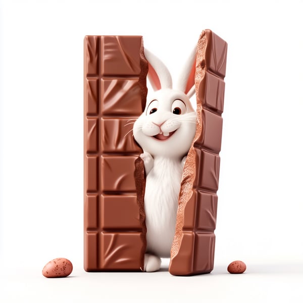 EZT BARRA DE CHOCOLATE COM COELHO BRANCO 3D (28)