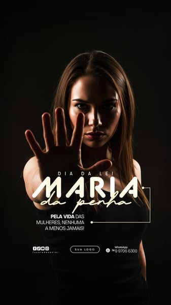 CIP 07 DE AGOSTO - DIA DA LEI MARIA DA PENHA - FLYER SOCIAL MEDIA PSD EDITÁVEL (3)